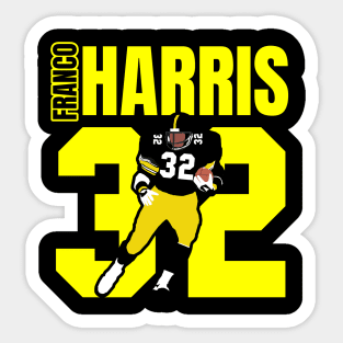 Franco Harris 32 Sticker